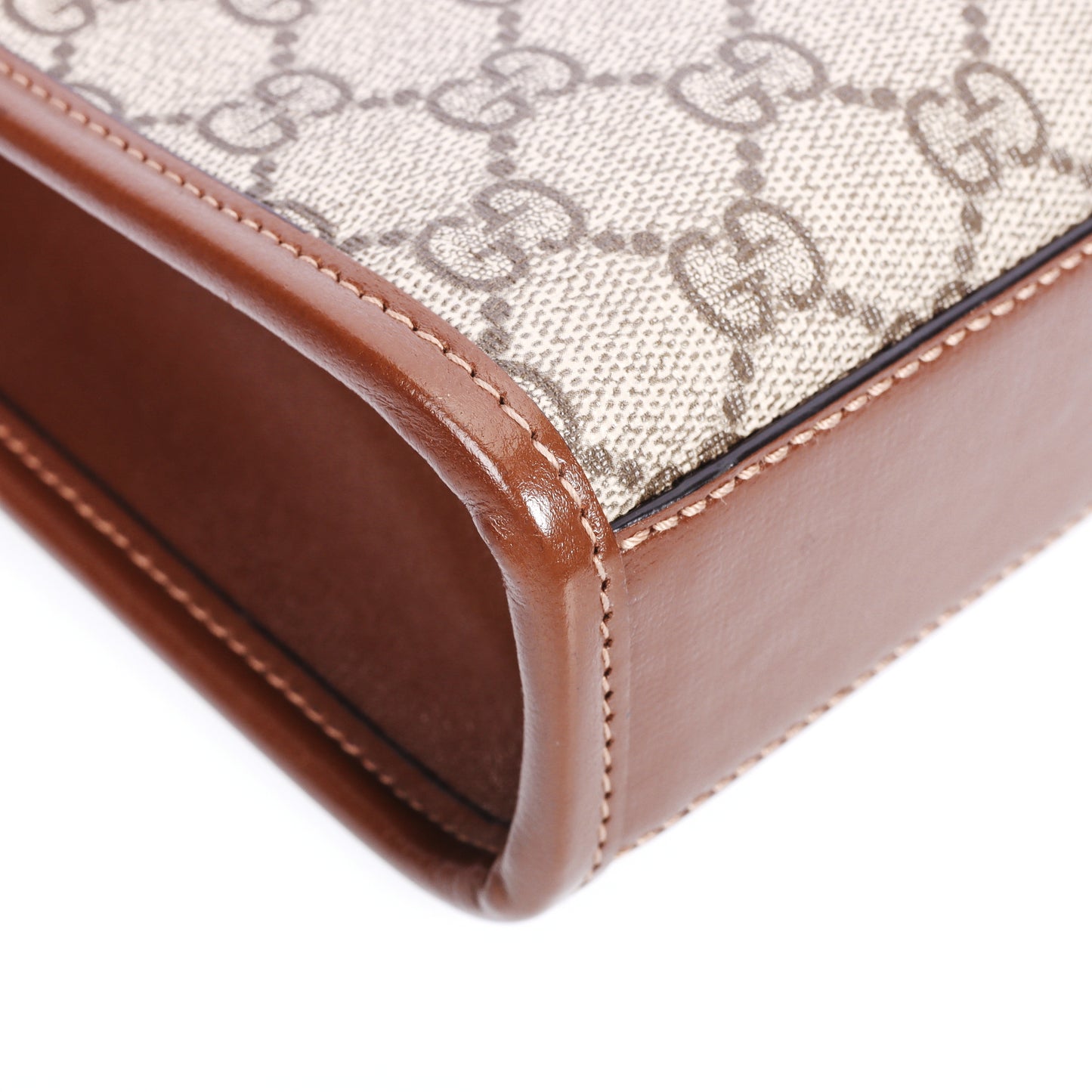 Pre-Owned Gucci Beige Coated Canvas Shoulder Bag 55494112