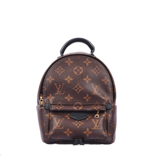 Pre-Owned Louis Vuitton Palm Springs Mini Size  Brown Monogram Coated Canvas Backpack 55815541