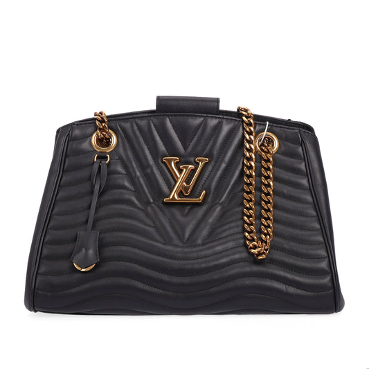Pre-Owned Louis Vuitton New Wave Black Calfskin Crossbody Bag 56039948