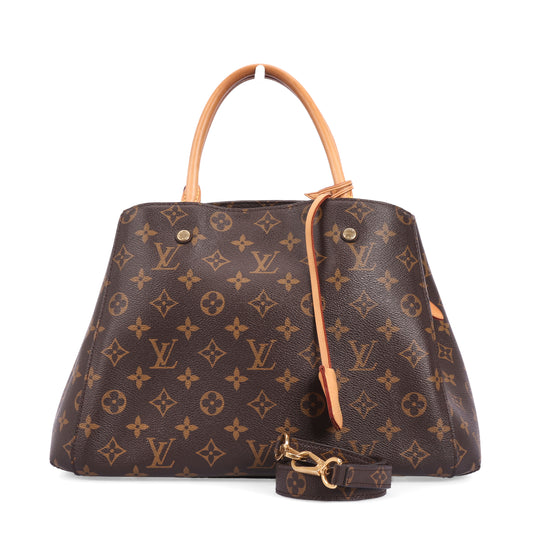 Pre-Owned Louis Vuitton Montaigne Brown Monogram Coated Canvas Shoulder Bag 56141998