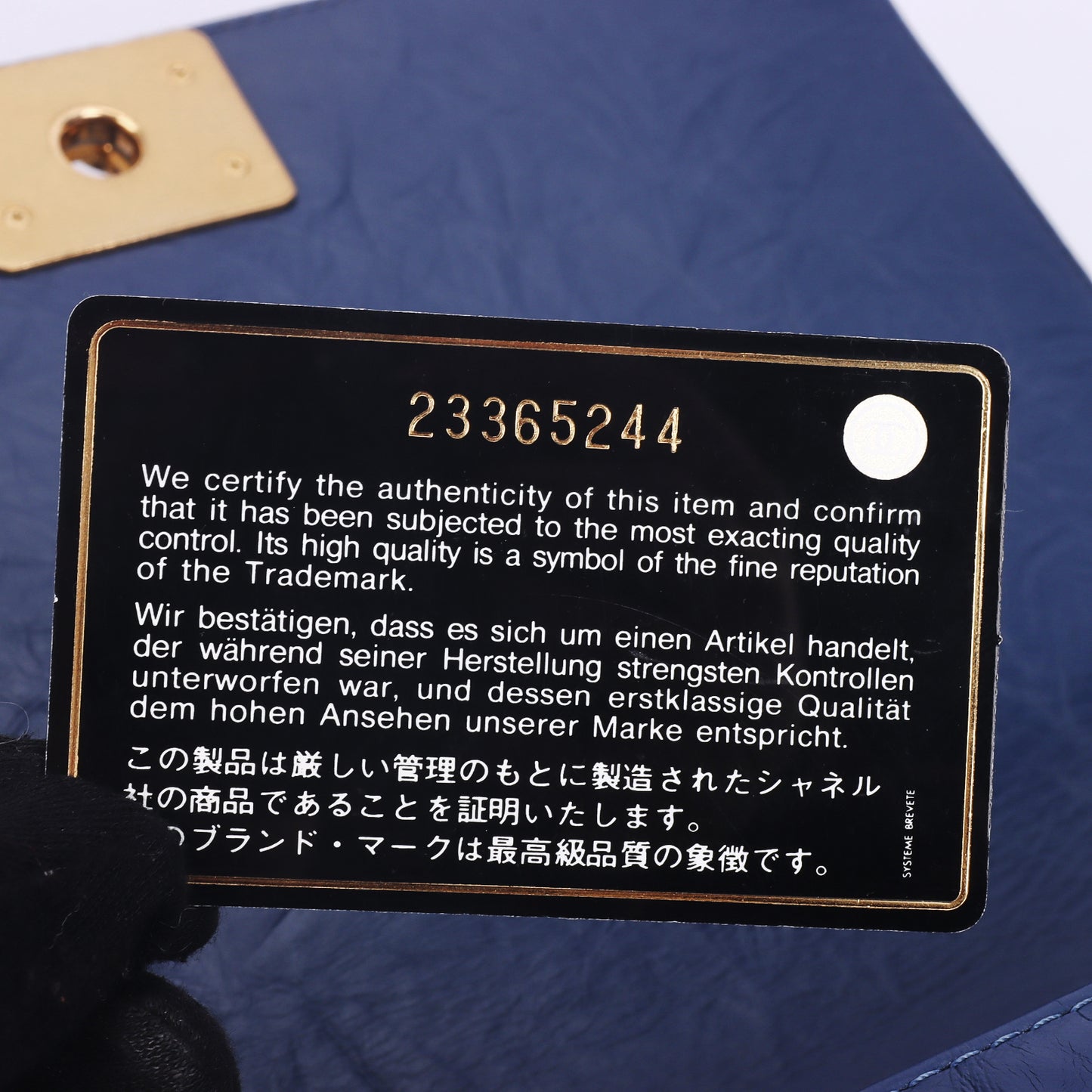 Pre-Owned Chanel Boy Blue Leather Shoulder Bag 57288705