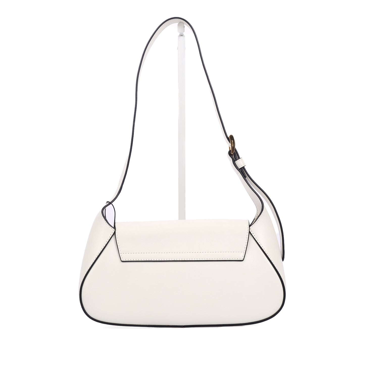 Pre-Owned Prada White Calfskin Leather Shoulder Bag 59299213