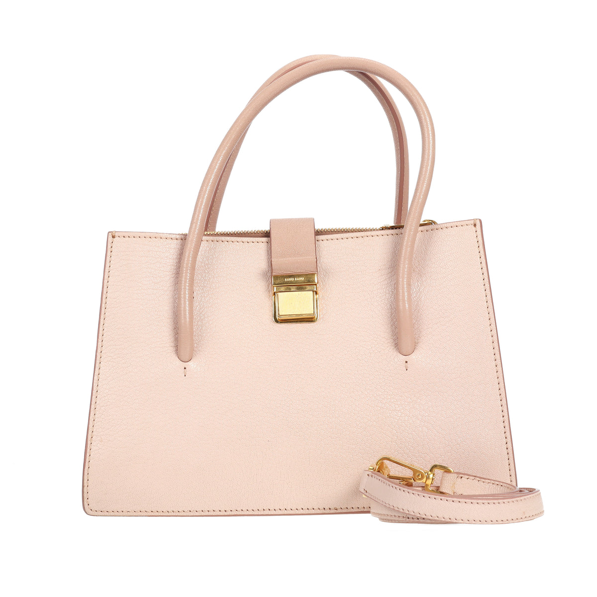 Pre-Owned Miu Miu Pink Leather Shoulder Bag 59884036