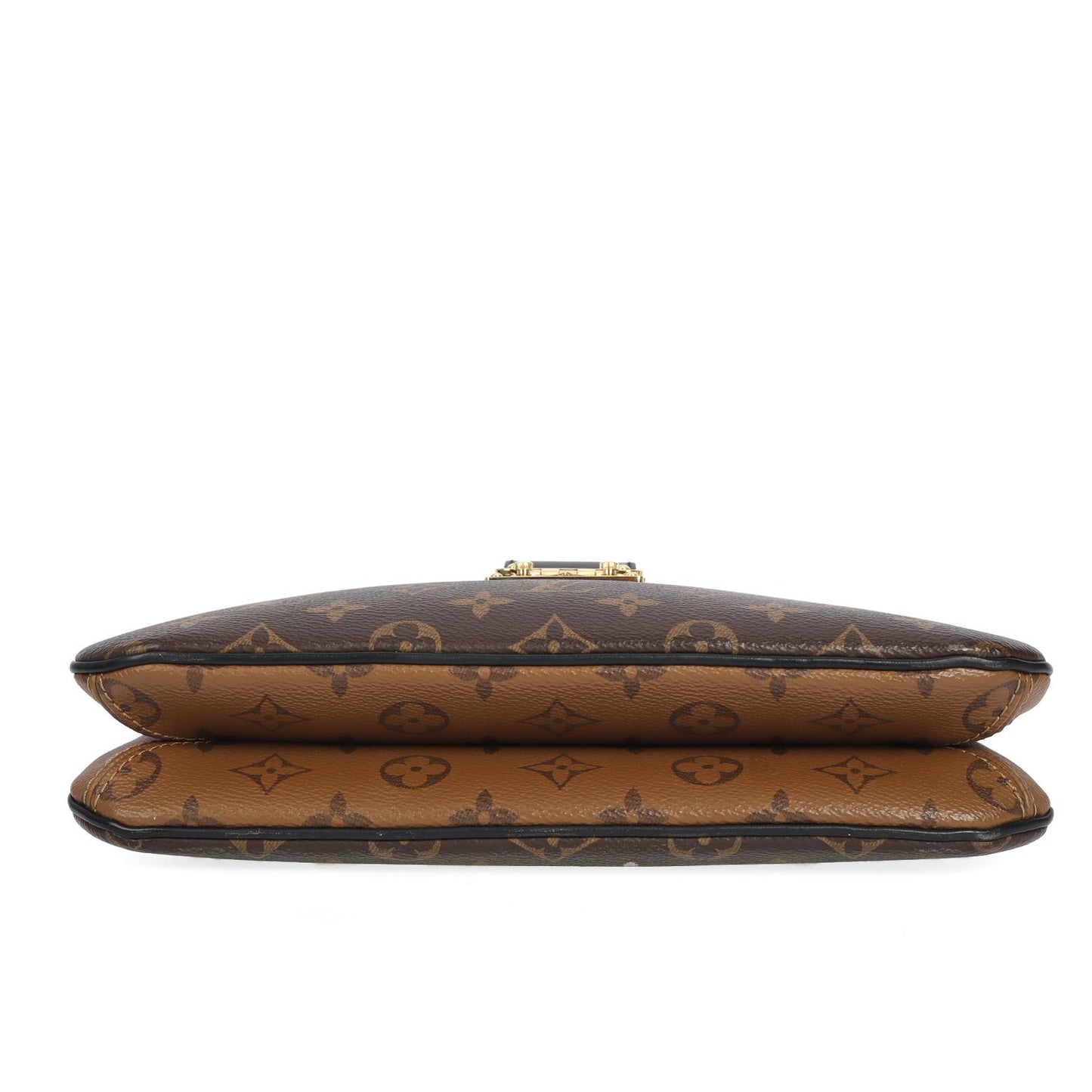 Pre-owned Louis Vuitton Coated Canvas Shoulder Bag Twinny Monogram Brown 99304558