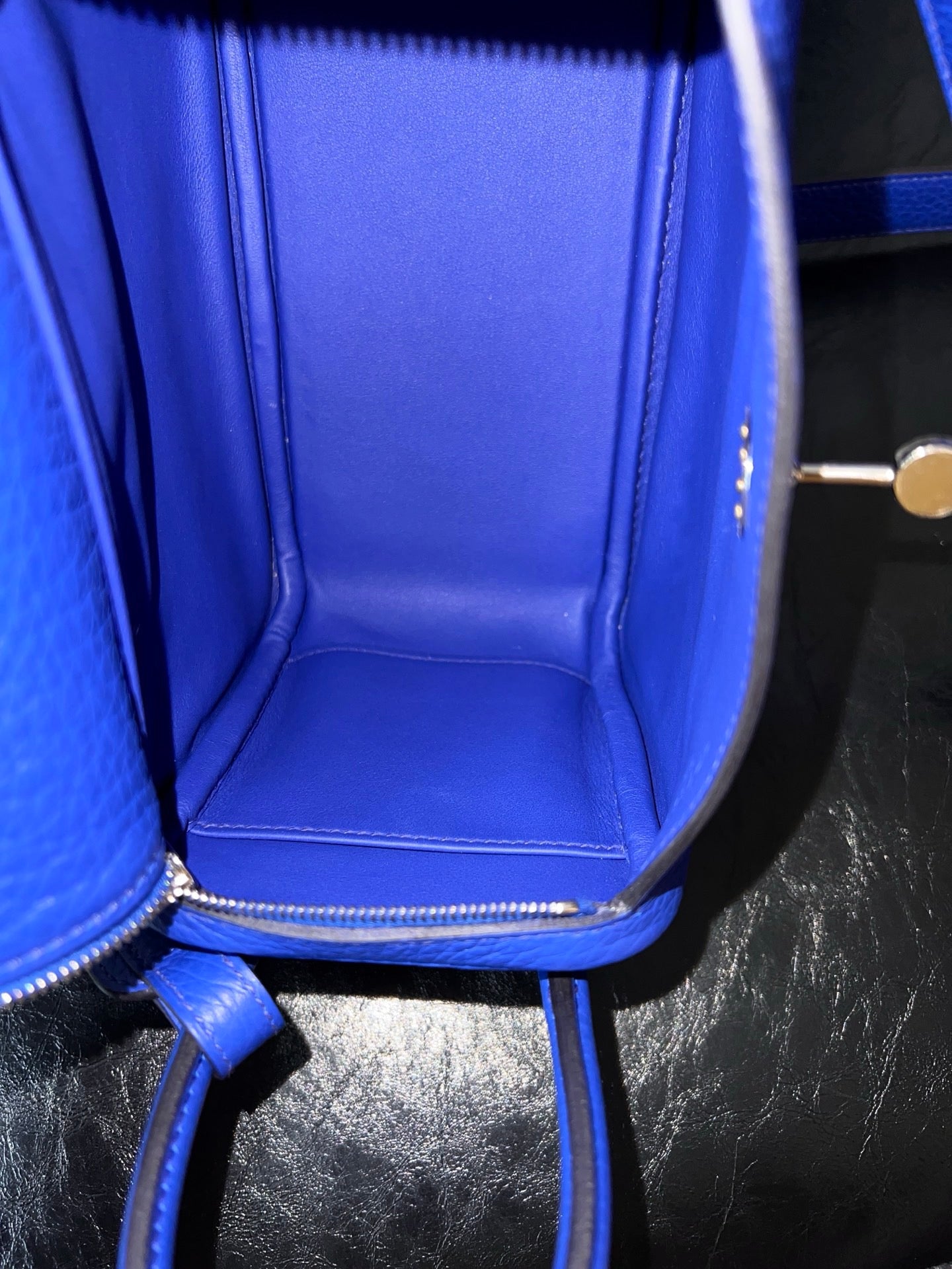 Pre-owned Hermes Lindy mini Blue