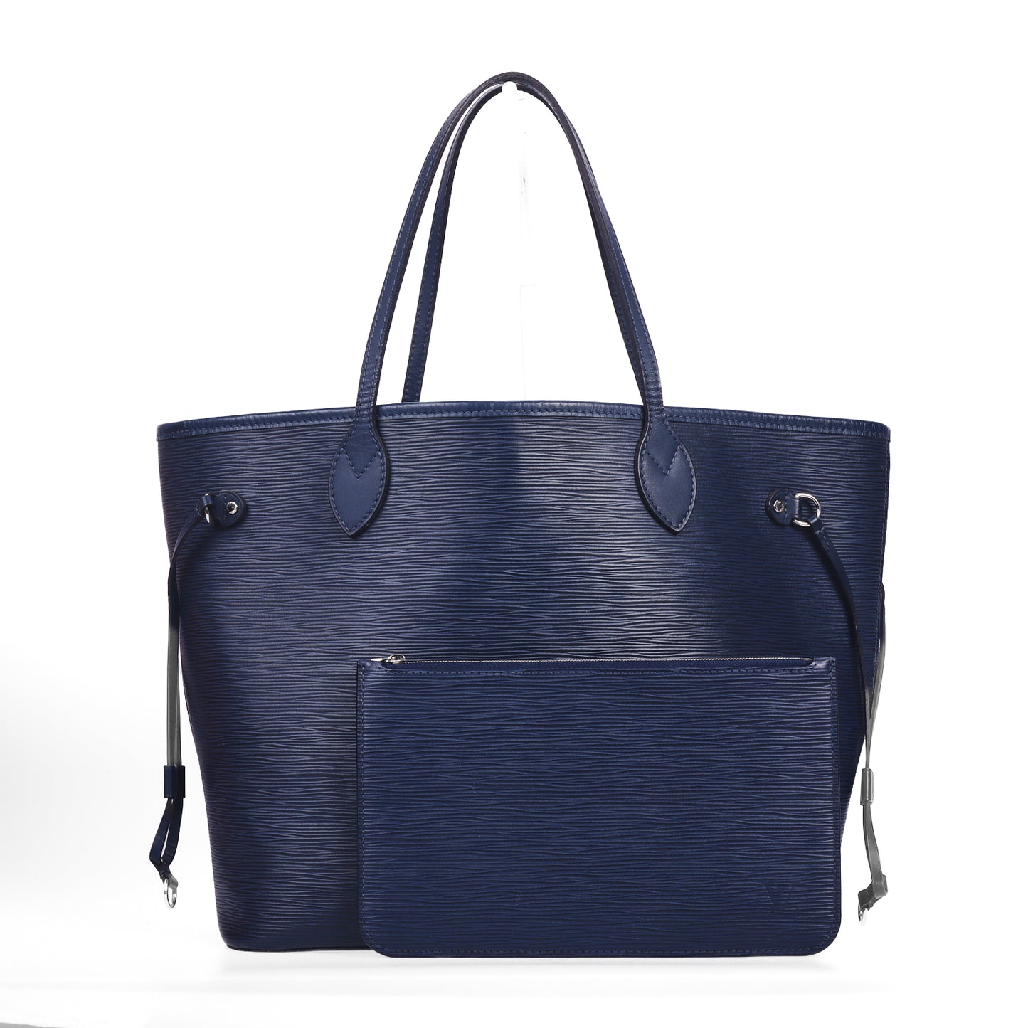 Pre-Owned Louis Vuitton Neverfull MM Dark Blue  Epi Calfskin Shoulder Bag 61636866