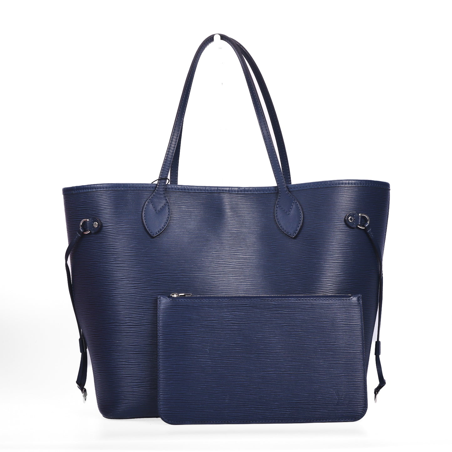Pre-Owned Louis Vuitton Neverfull MM Dark Blue  Epi Calfskin Shoulder Bag 61636866