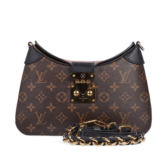 Pre-Owned Louis Vuitton Twinny Brown Monogram Coated Canvas Crossbody Bag 61947720
