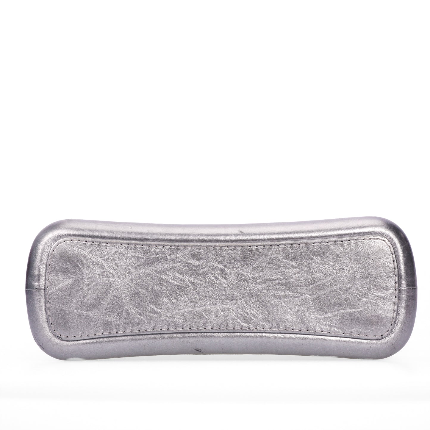 Pre-Owned Chanel Gabrielle Large Size Silver Quilted Calfskin Chain Shoulder Bag 63845910 63845910