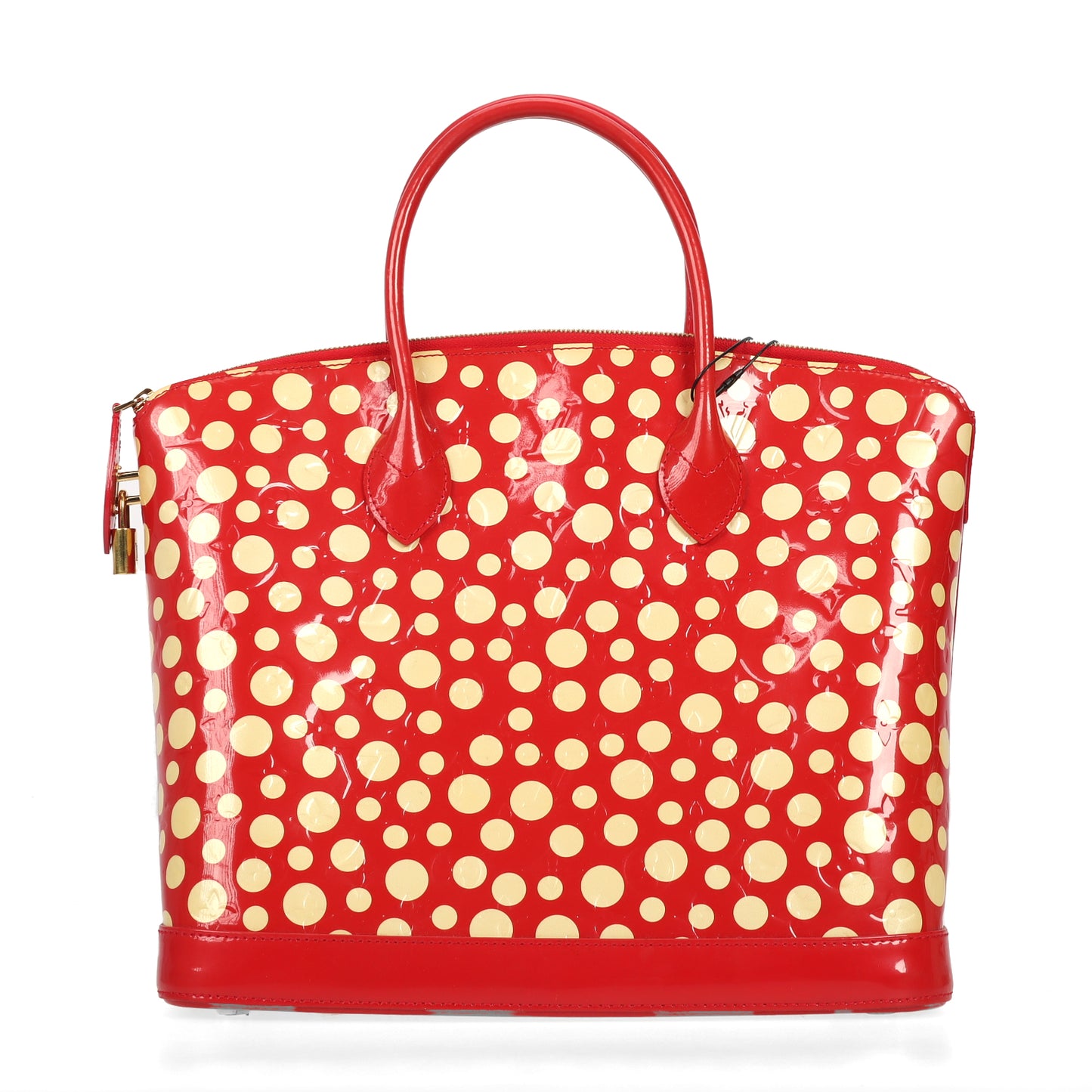 Pre-Owned Louis Vuitton Red Patent Leather Top Handle Bag 64042548
