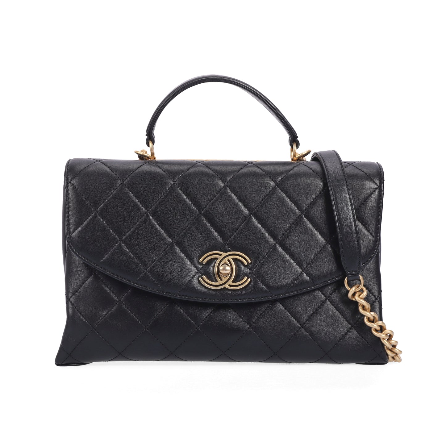 Pre-Owned Chanel Black Quilted Leather Shoulder Bag 65862265