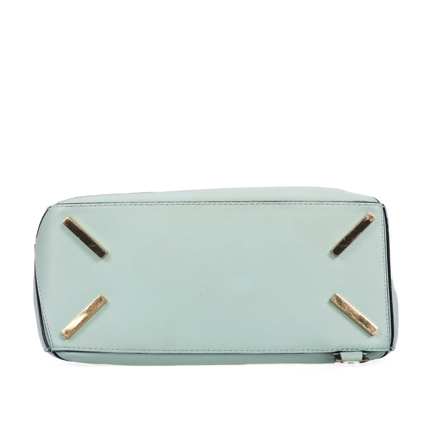 Pre-Owned LOEWE Puzzle Seafoam Green Calfskin Leather Shoulder Bag 66226386