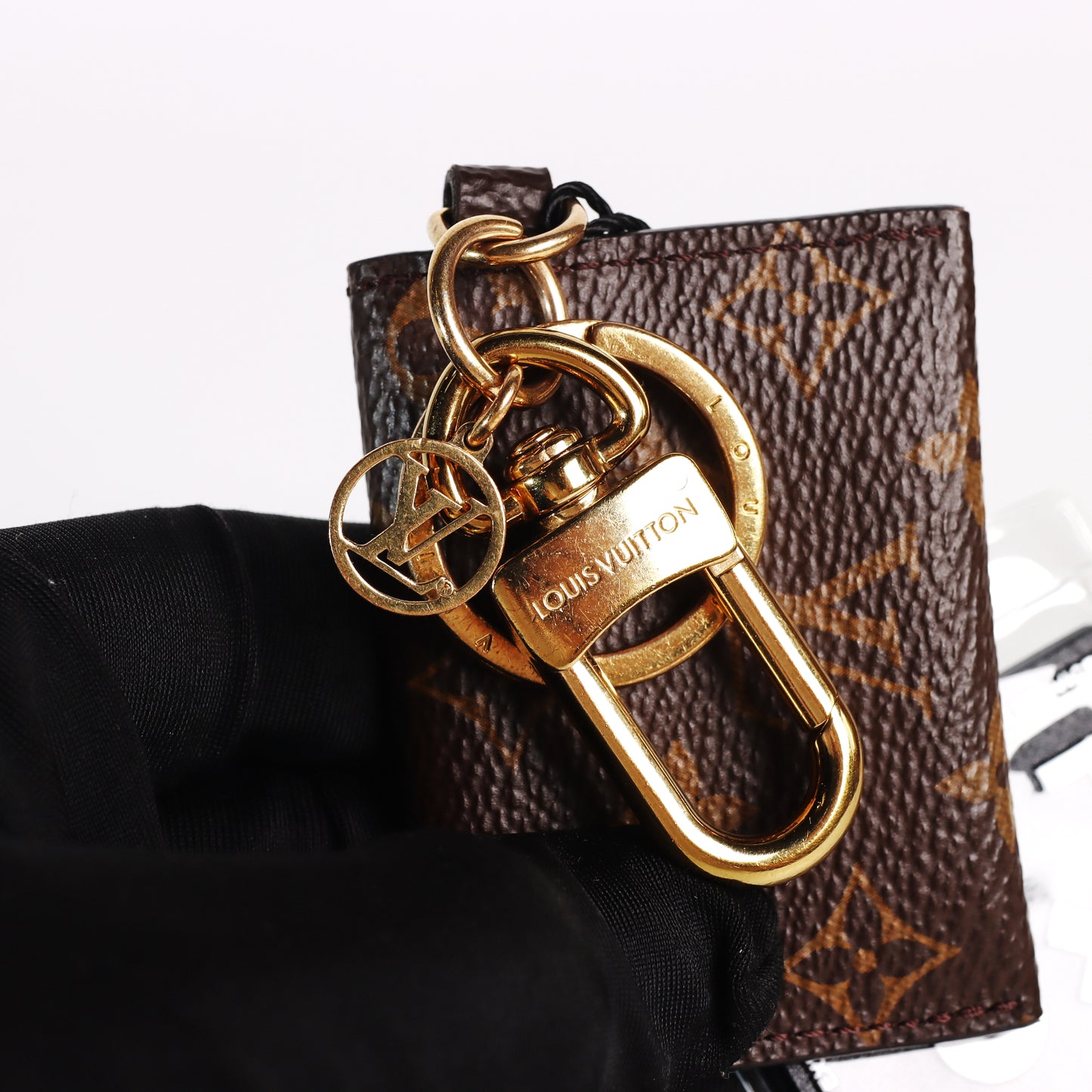 Pre-Owned Louis Vuitton Alma BB Monogram Brown Coated Canvas Crossbody Bag & Louis Vuitton Charm 80678499 & 66325671