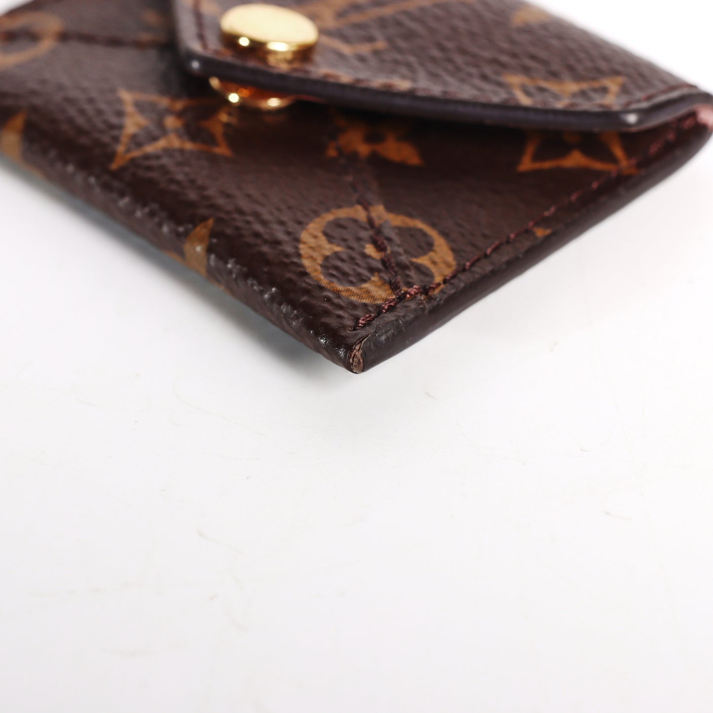 Pre-Owned Louis Vuitton Alma BB Monogram Brown Coated Canvas Crossbody Bag & Louis Vuitton Charm 80678499 & 66325671