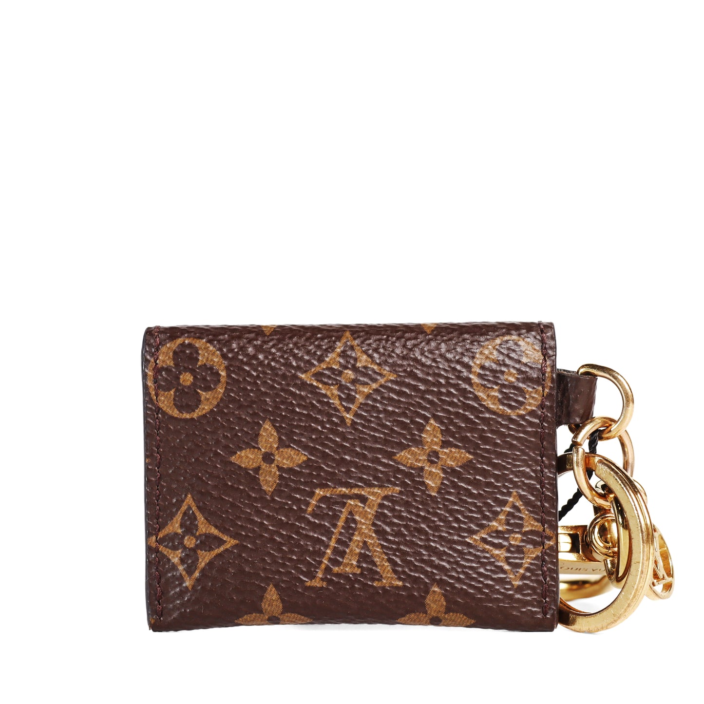 Pre-Owned Louis Vuitton Alma BB Monogram Brown Coated Canvas Crossbody Bag & Louis Vuitton Charm 80678499 & 66325671