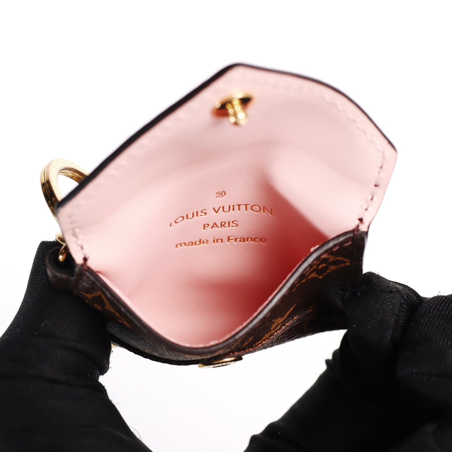 Pre-Owned Louis Vuitton Alma BB Monogram Brown Coated Canvas Crossbody Bag & Louis Vuitton Charm 80678499 & 66325671