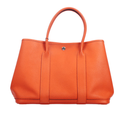 Pre-Owned Hermès Garden Party 36 Capucine Togo Calfskin Leather Top Handle Bag 66460801