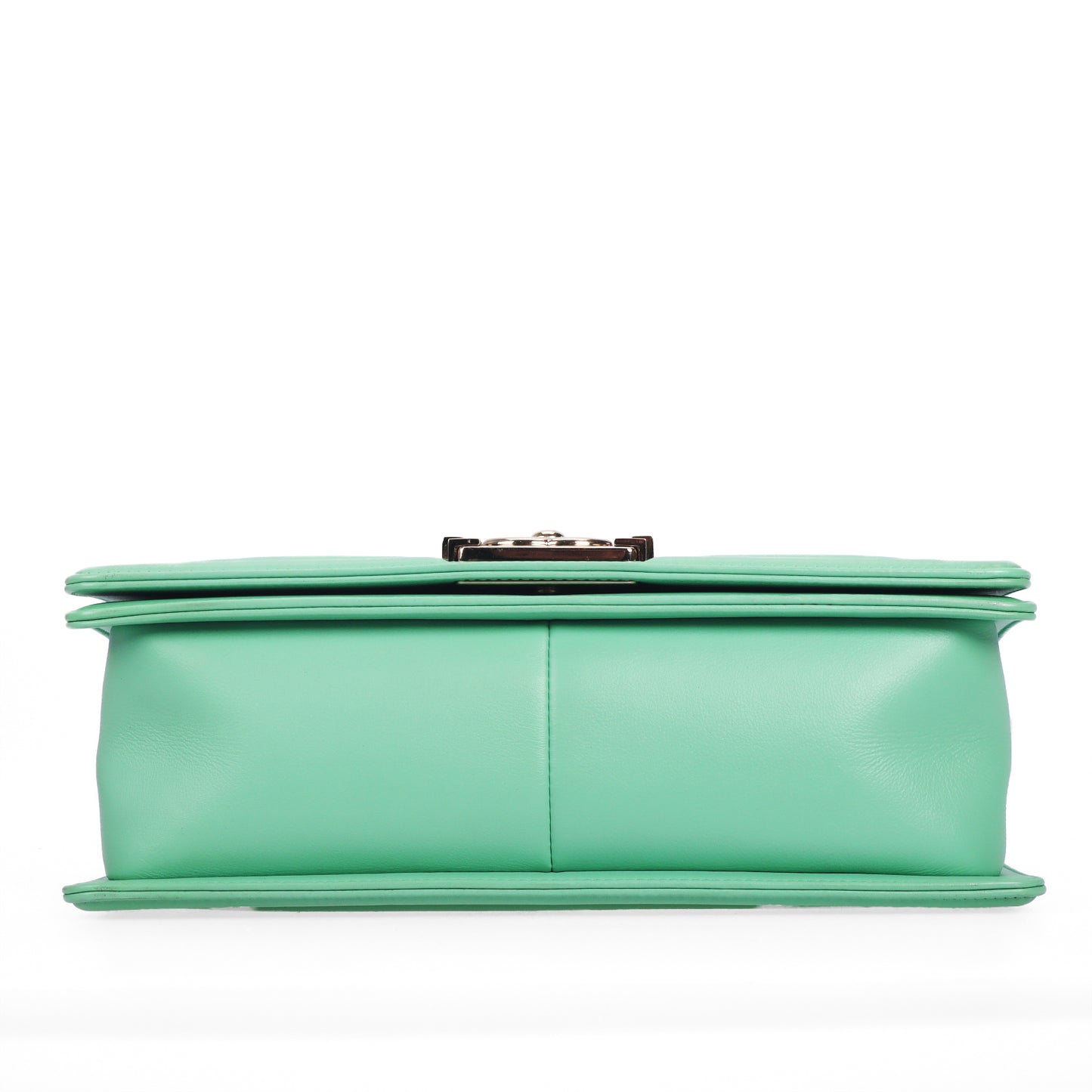 Pre-Owned Chanel Le Boy Green Quilted Leather Shoulder Bag 66744753 c