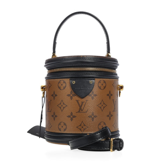 Pre-Owned Louis Vuitton Cannes Brown Monogram Reverse Coated Canvas Shoulder Bag 67175784