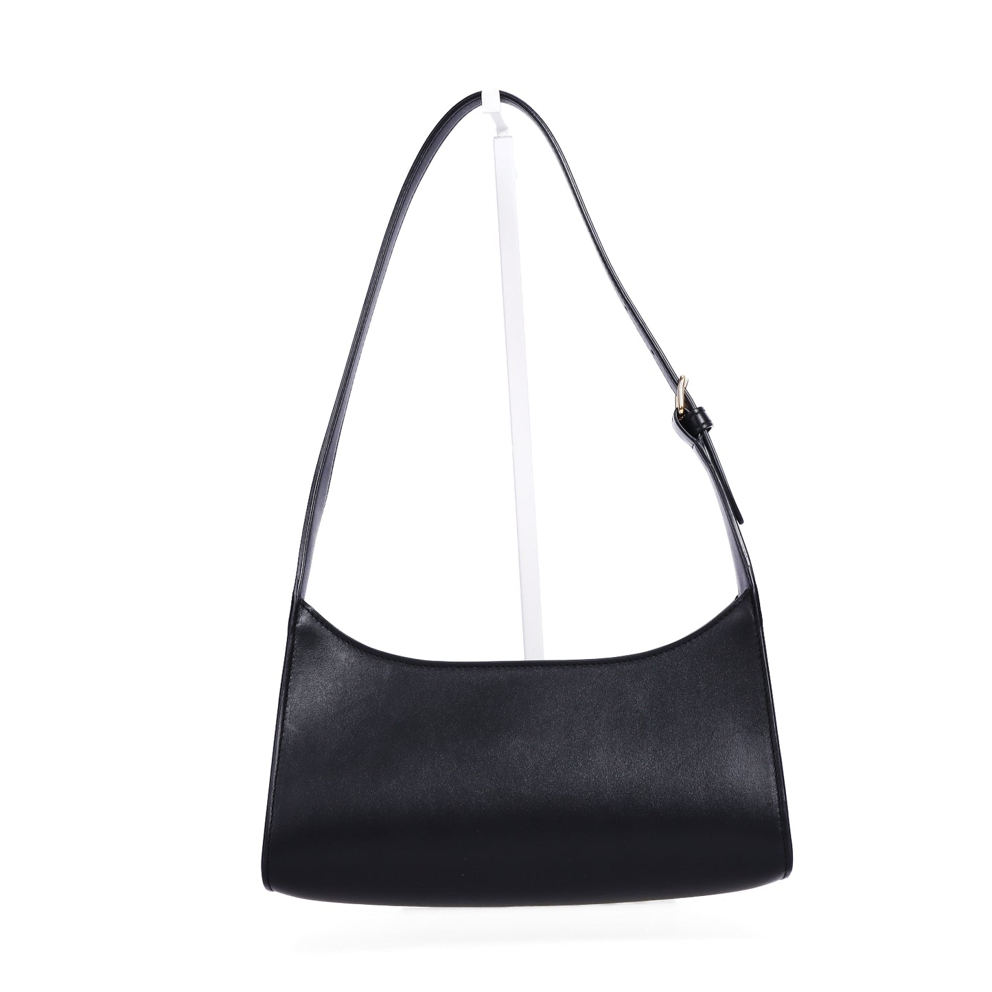 Pre-Owned Celine Ava Triomphe Black Calfskin Shoulder Bag 67713343