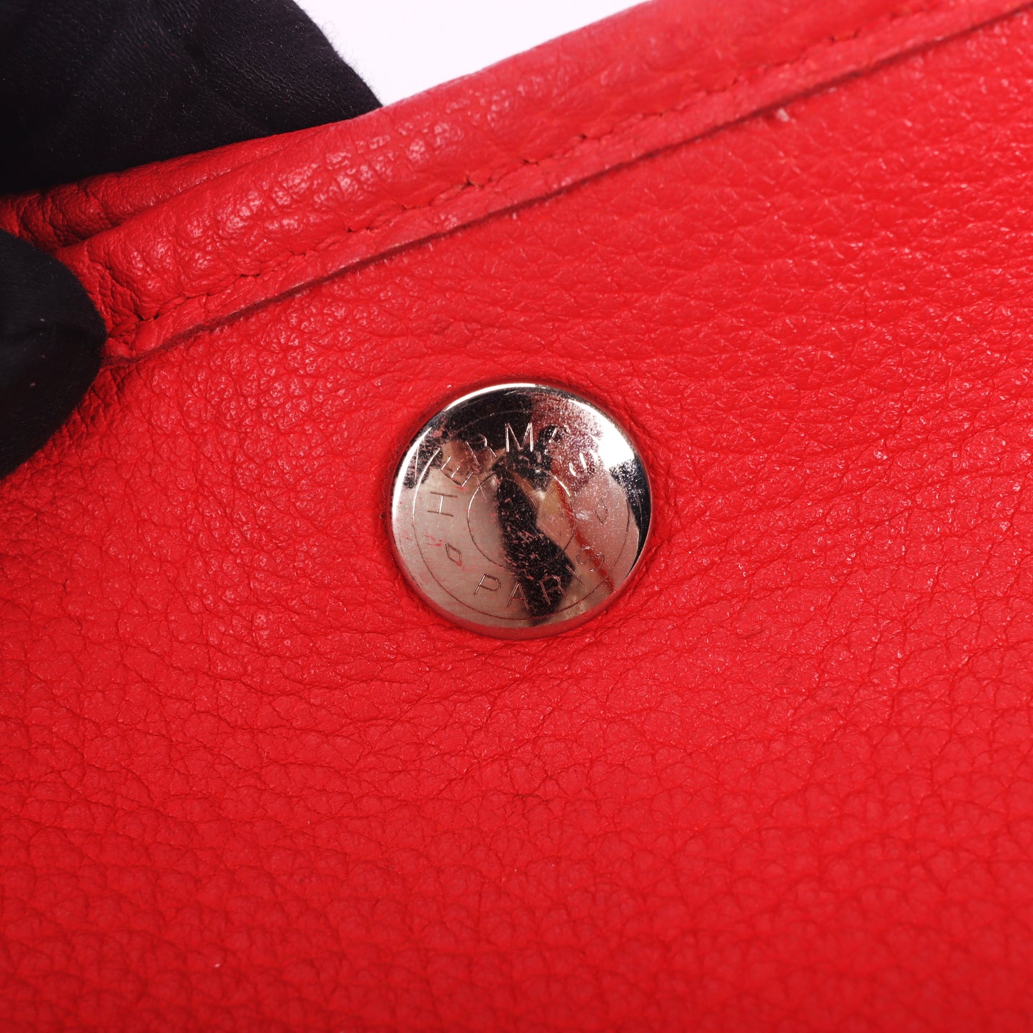 Pre-Owned Hermès Garden Party 36 Chili Red Taurillon Clemence Calfskin Leather Shoulder Bag 67923867