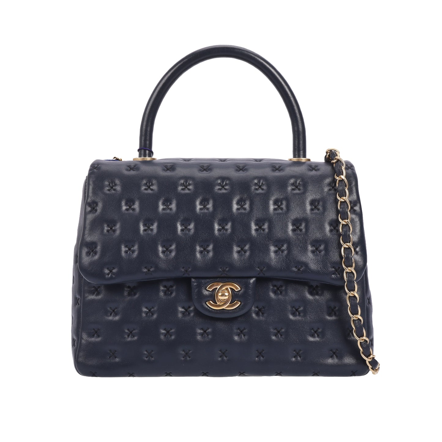 Pre-Owned Chanel Coco Handle Black Quilted Lambskin Crossbody Bag 67933953 xhsp 43485078