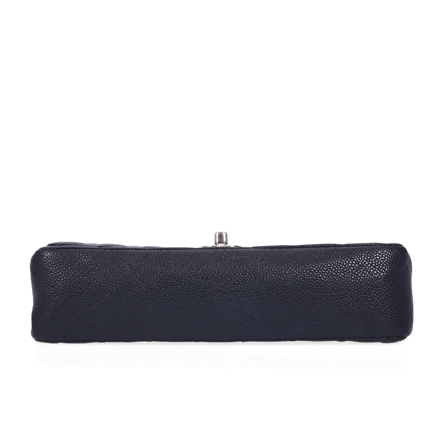 Pre-Owned Chanel Classic Flap Black Quilted Caviar Calfskin Shoulder Bag 68038333