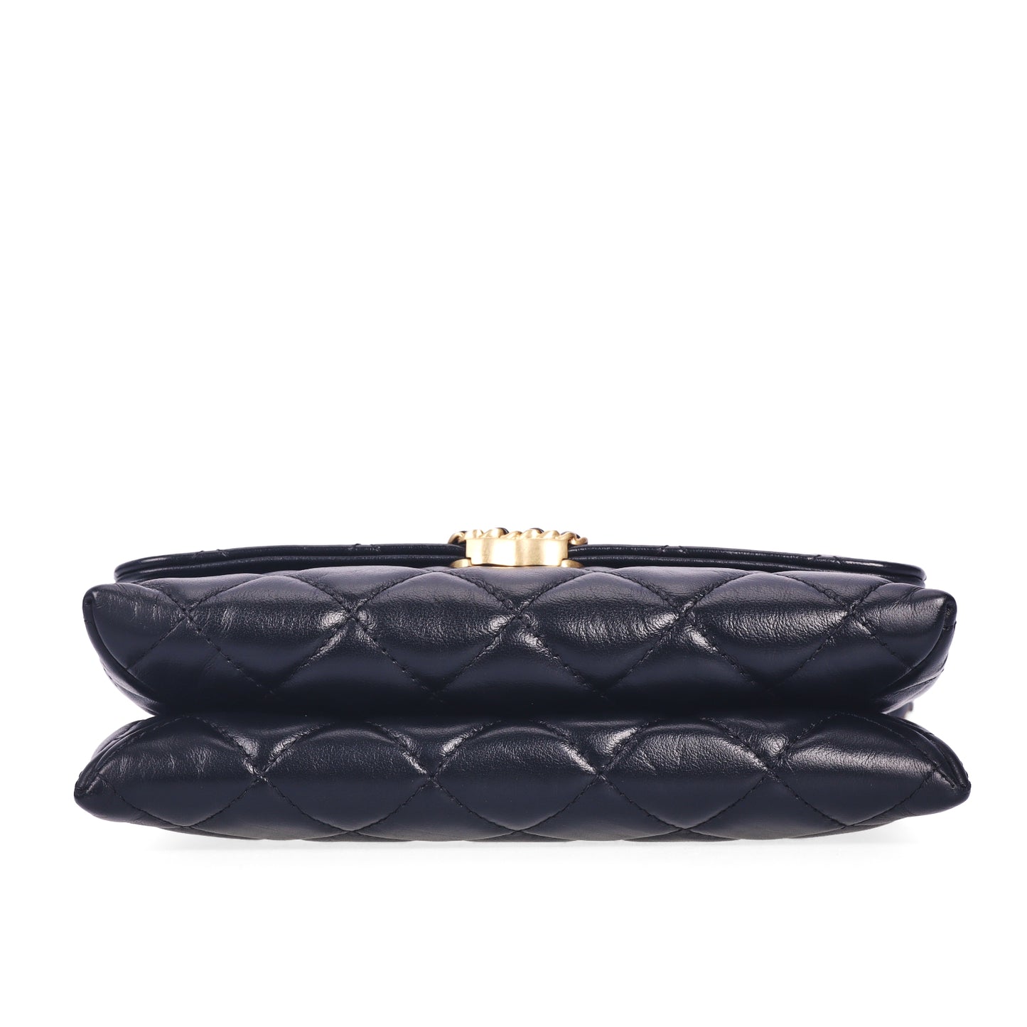 Pre-Owned Chanel Classic Black Quilted Lambskin Leather Wallet on Chain 68399510 ce