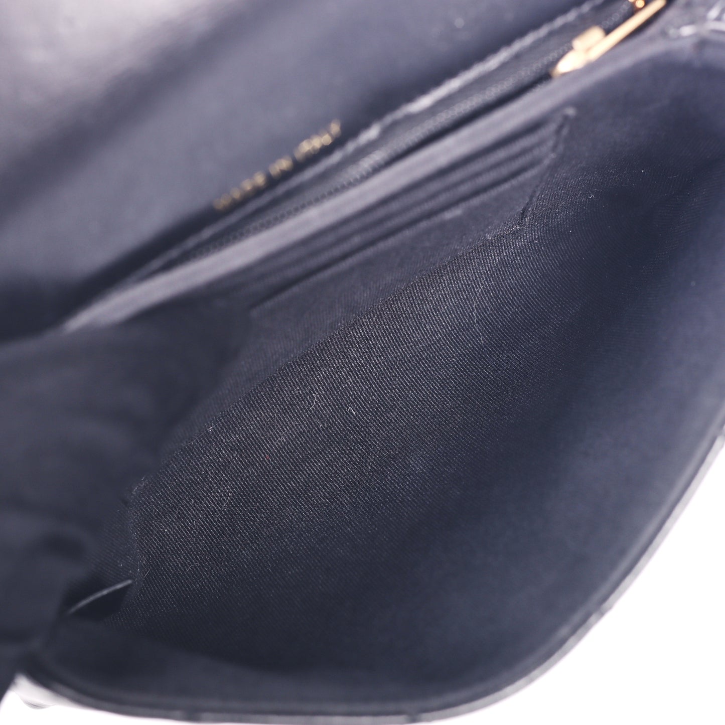 Pre-Owned Chanel 19 Black Quilted Lambskin Wallet on Chain 68399510