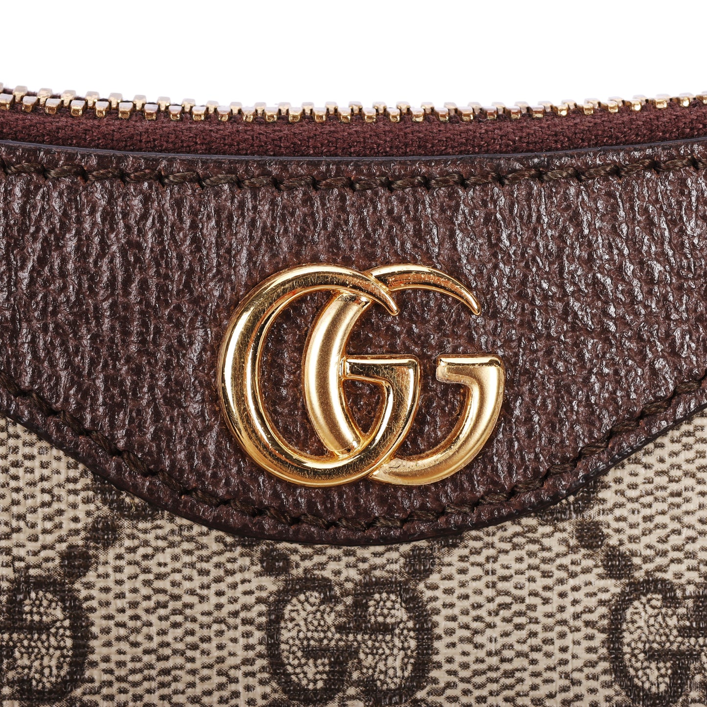 Pre-Owned Gucci Ophidia GG Supreme Canvas Brown Calfskin Shoulder Bag 69893237