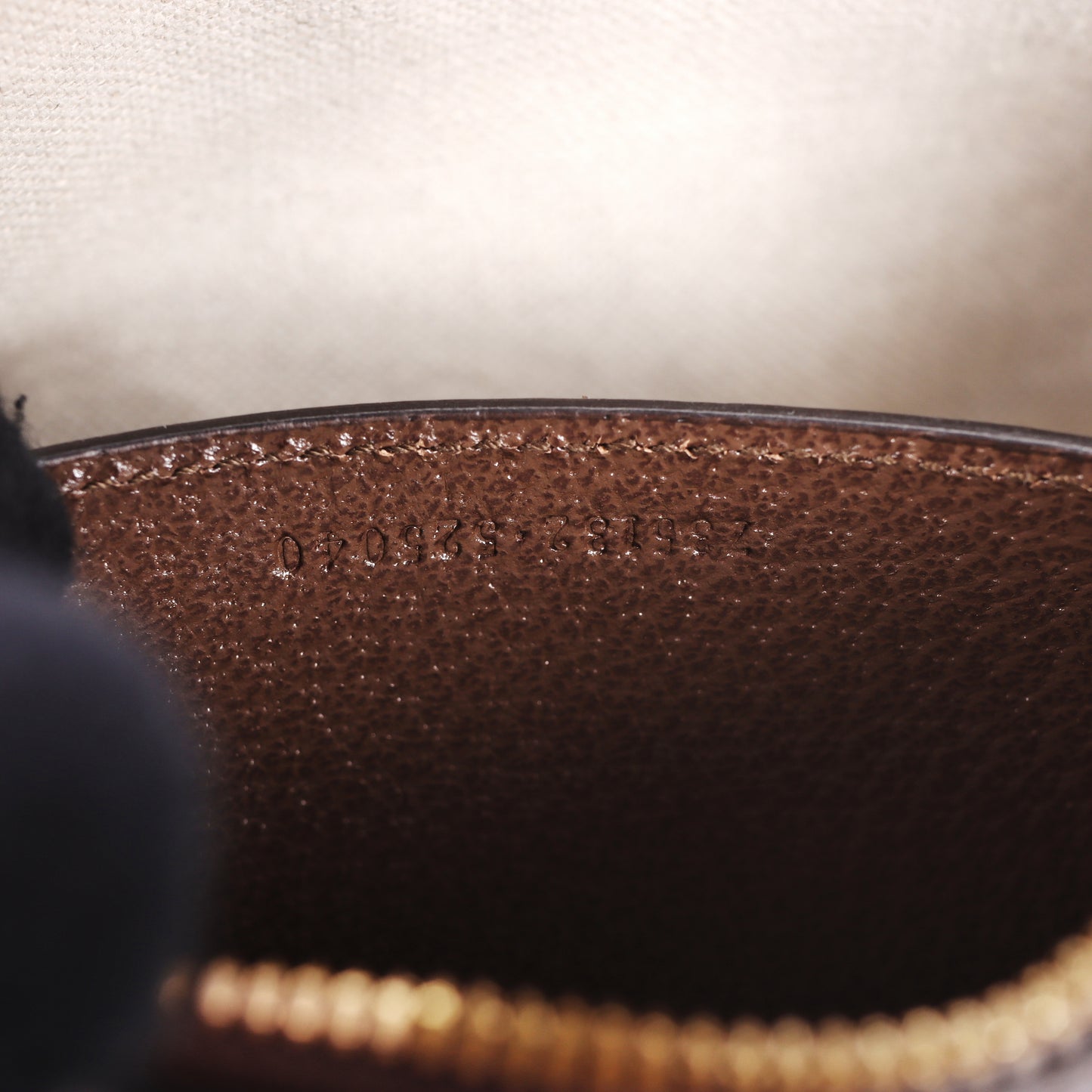 Pre-Owned Gucci Ophidia GG Supreme Canvas Brown Calfskin Shoulder Bag 69893237