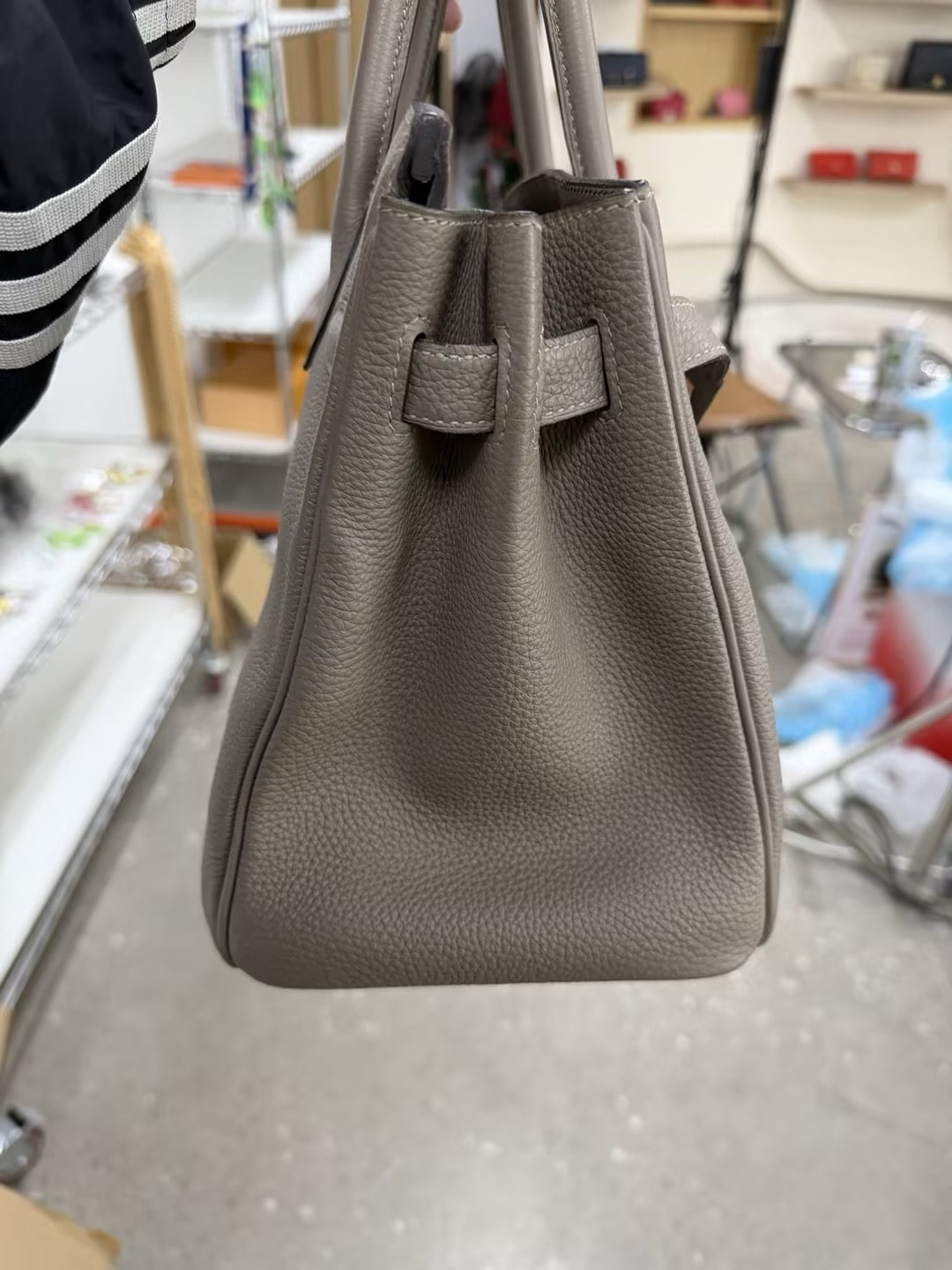 Pre-owned Hermes Birkin 30 Etaupe color togo
