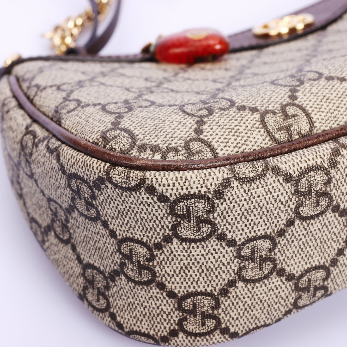 Pre-Owned Gucci Ophidia GG Supreme Canvas Brown Coated Canvas Shoulder Bag 72034991