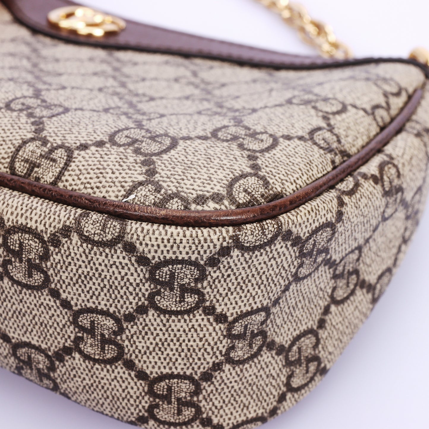 Pre-Owned Gucci Ophidia GG Supreme Canvas Brown Coated Canvas Shoulder Bag 72034991