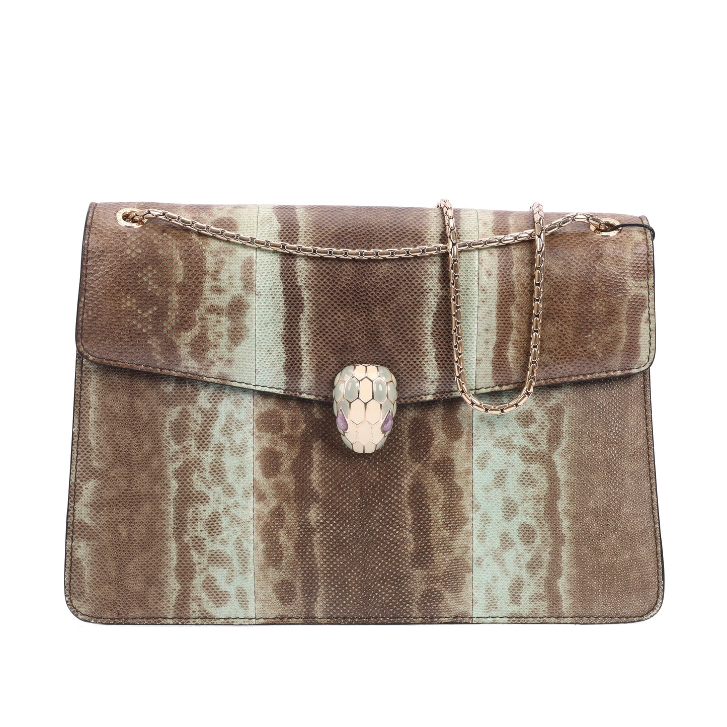Pre-Owned Bvlgari Serpenti Forever Multicolor Leather Shoulder Bag 73471531