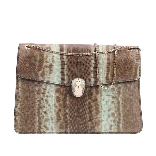 Pre-Owned Bvlgari Serpenti Forever Multicolor Leather Shoulder Bag 73471531