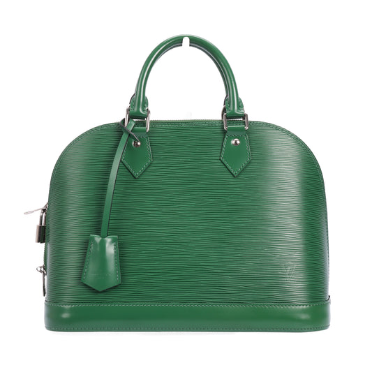 Pre-Owned Louis Vuitton Alma Green Epi Calfskin Top Handle Bag 74288341
