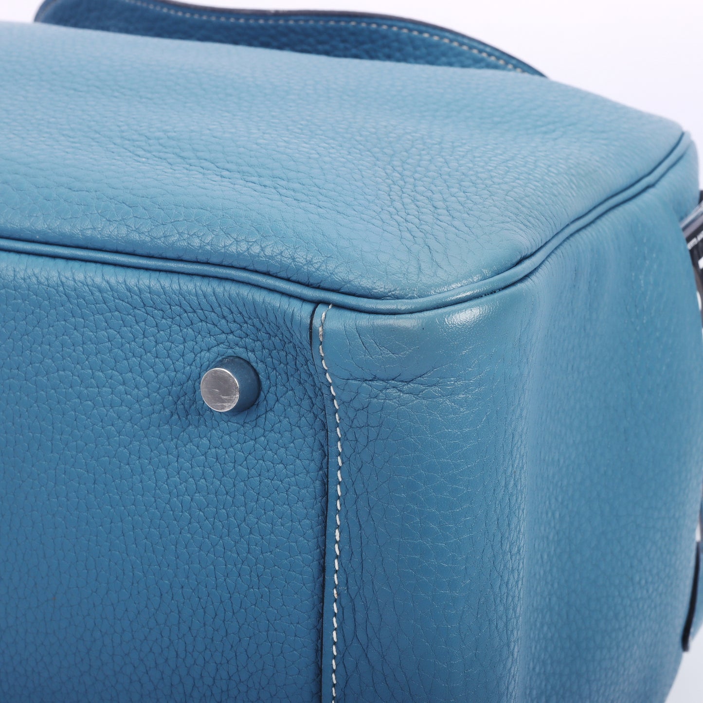 Pre-Owned Hermès Lindy 34 Blue Izmir Taurillon Clemence Calfskin Shoulder Bag 74848874