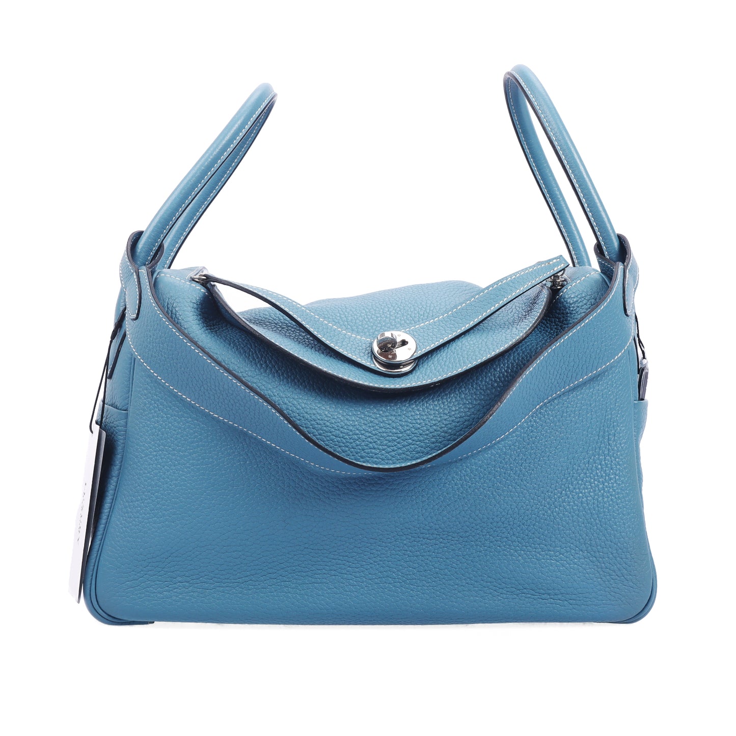 Pre-Owned Hermès Lindy 34 Blue Izmir Taurillon Clemence Calfskin Shoulder Bag 74848874