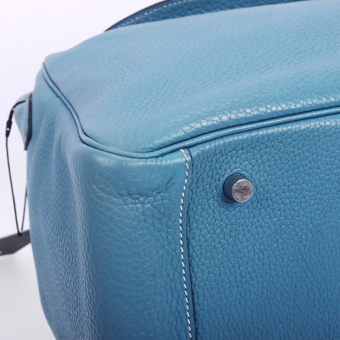 Pre-Owned Hermès Lindy 34 Blue Izmir Taurillon Clemence Calfskin Shoulder Bag 74848874