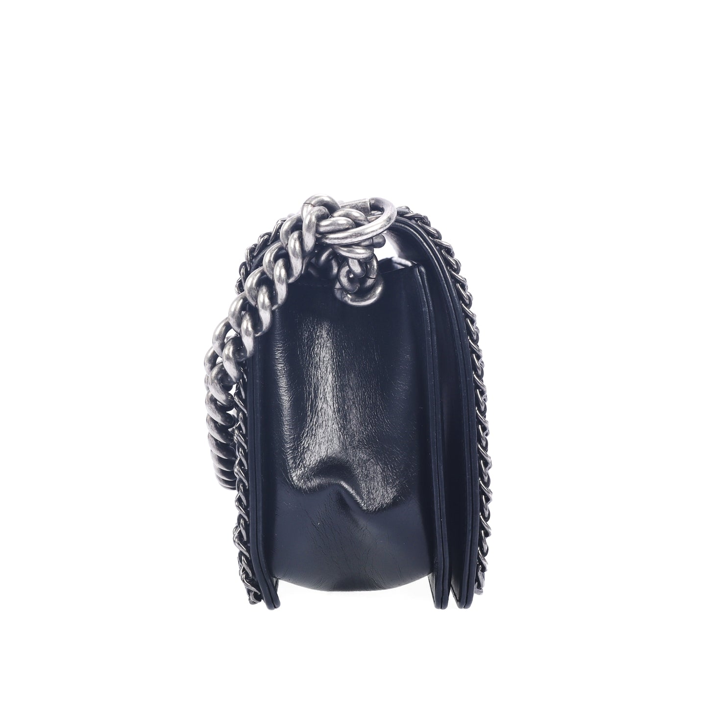 Pre-Owned Chanel Le Boy Black Quilted Calfskin Shoulder Bag 75318684