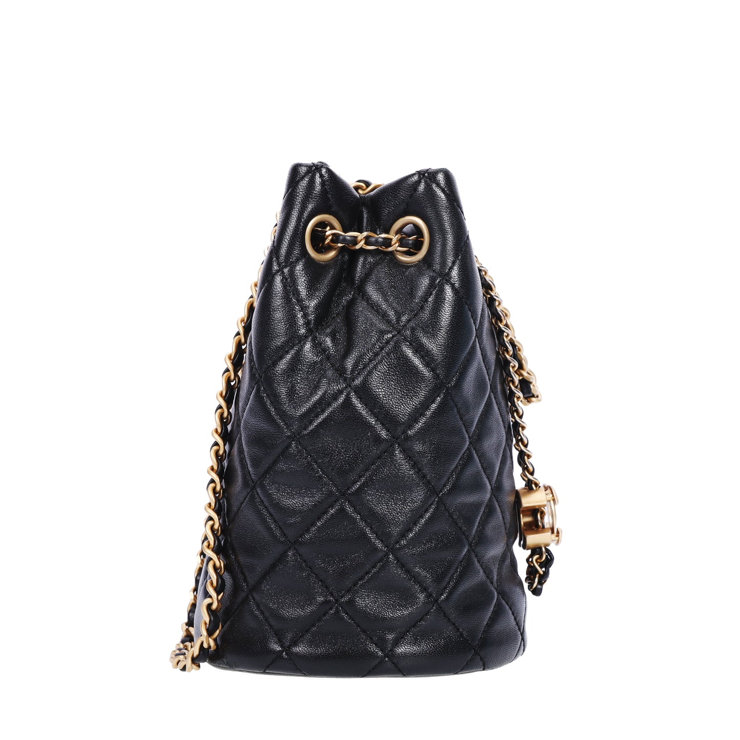 Pre-Owned Chanel Black Quilted Calfskin Shoulder Bag 75675396