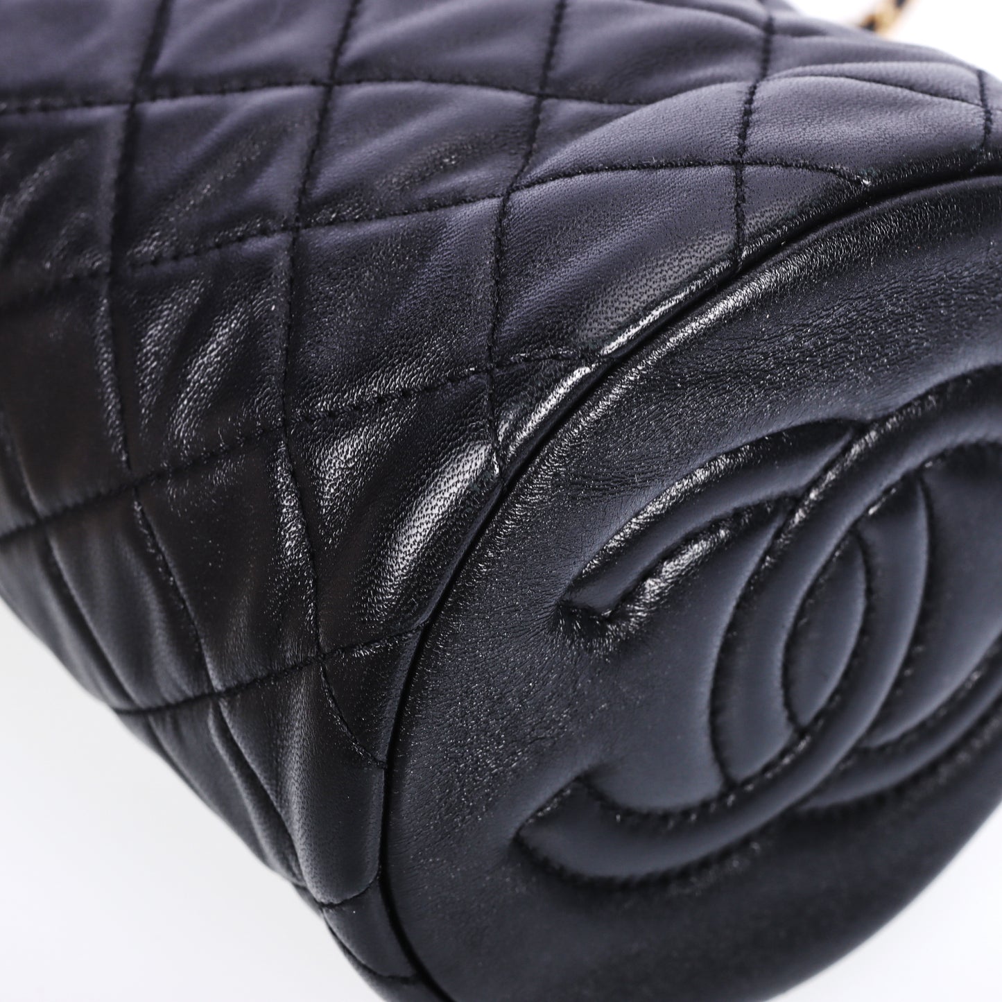 Pre-Owned Chanel Black Quilted Calfskin Shoulder Bag 75675396