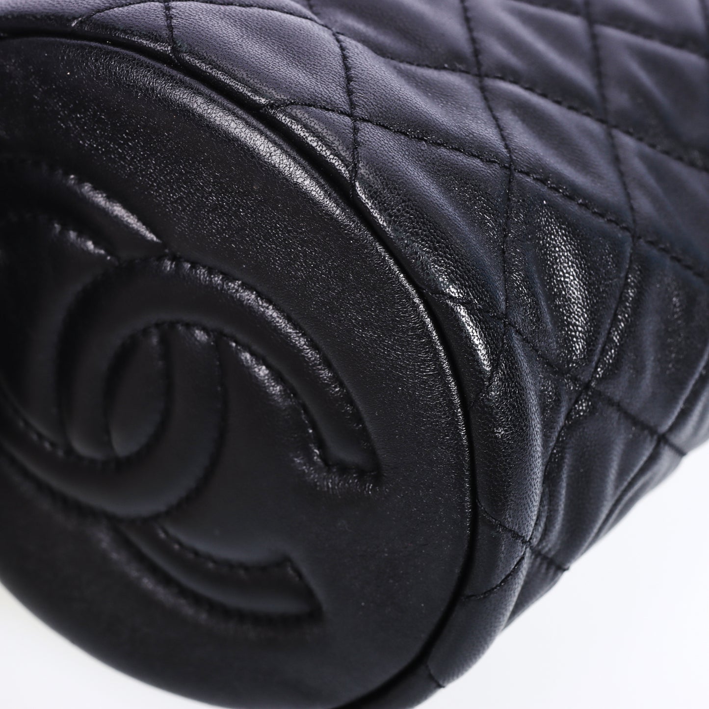 Pre-Owned Chanel Black Quilted Calfskin Shoulder Bag 75675396