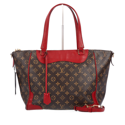 Pre-Owned Louis Vuitton Estrela Red Monogram Coated Canvas Shoulder Bag 76039172