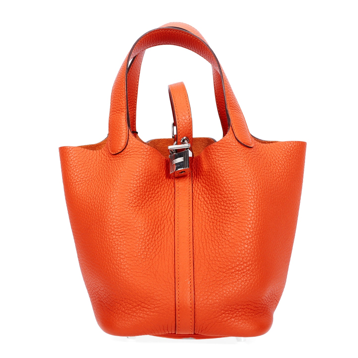 Pre-Owned Hermès Picotin Lock 18 Feu Togo Leather Shoulder Bag  77147328 c