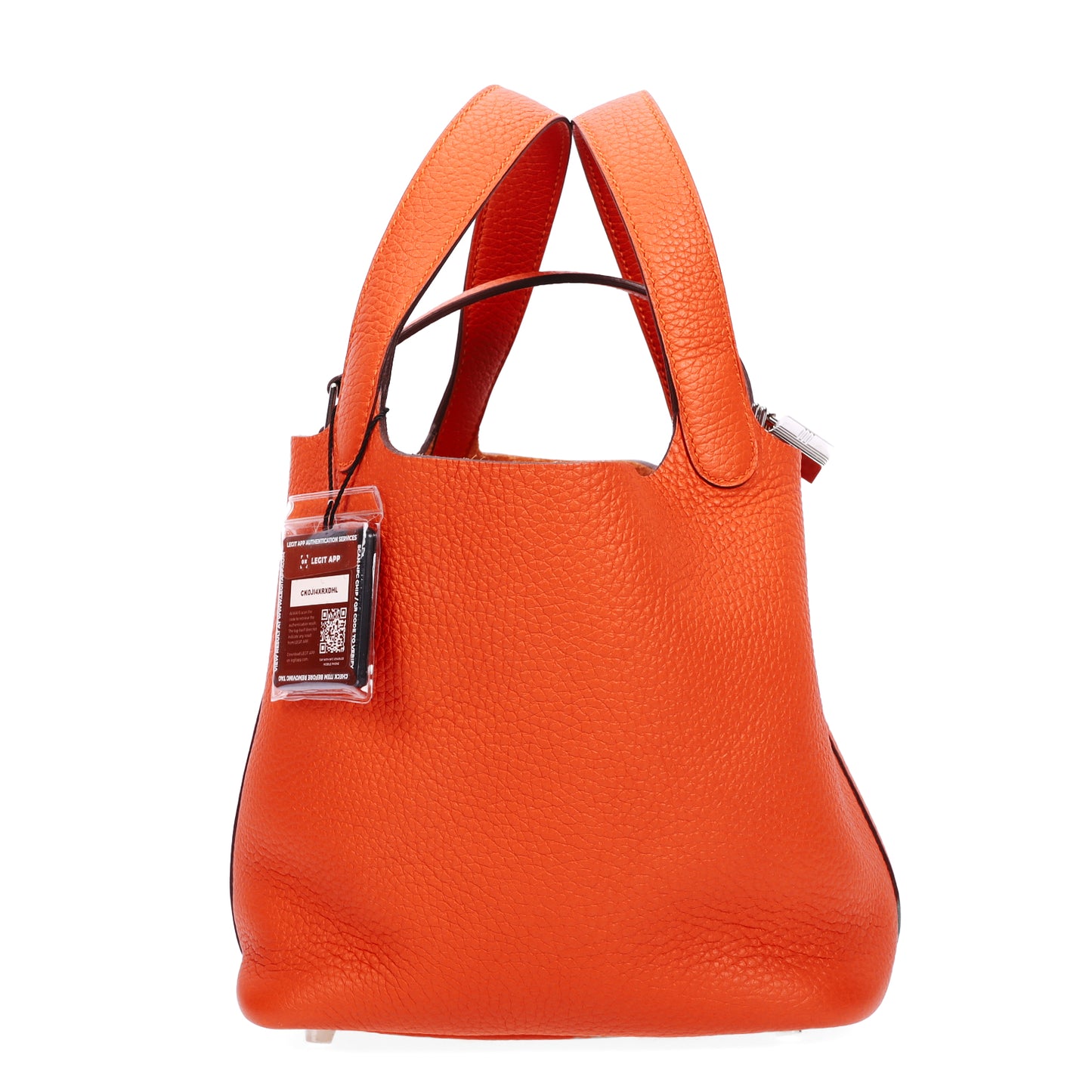 Pre-Owned Hermès Picotin Lock 18 Feu Togo Leather Shoulder Bag  77147328 c