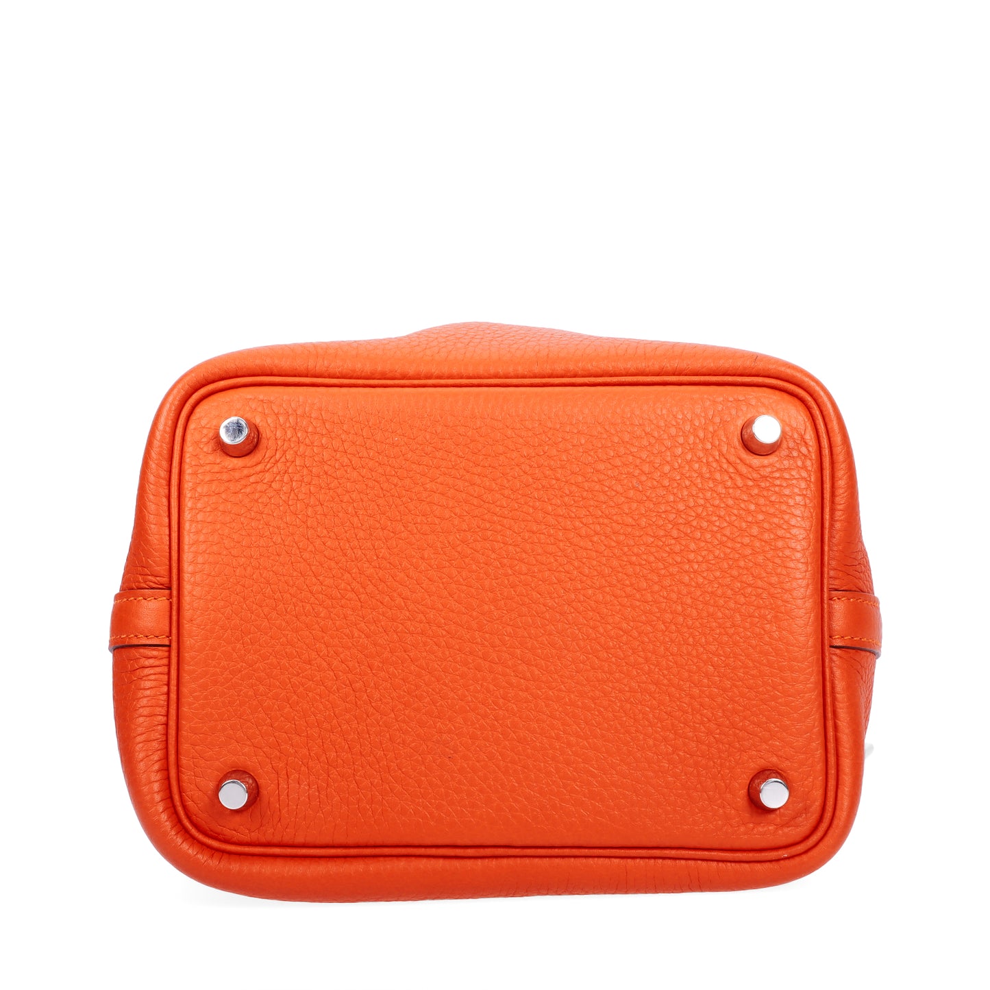 Pre-Owned Hermès Picotin Lock 18 Feu Togo Leather Shoulder Bag  77147328 c