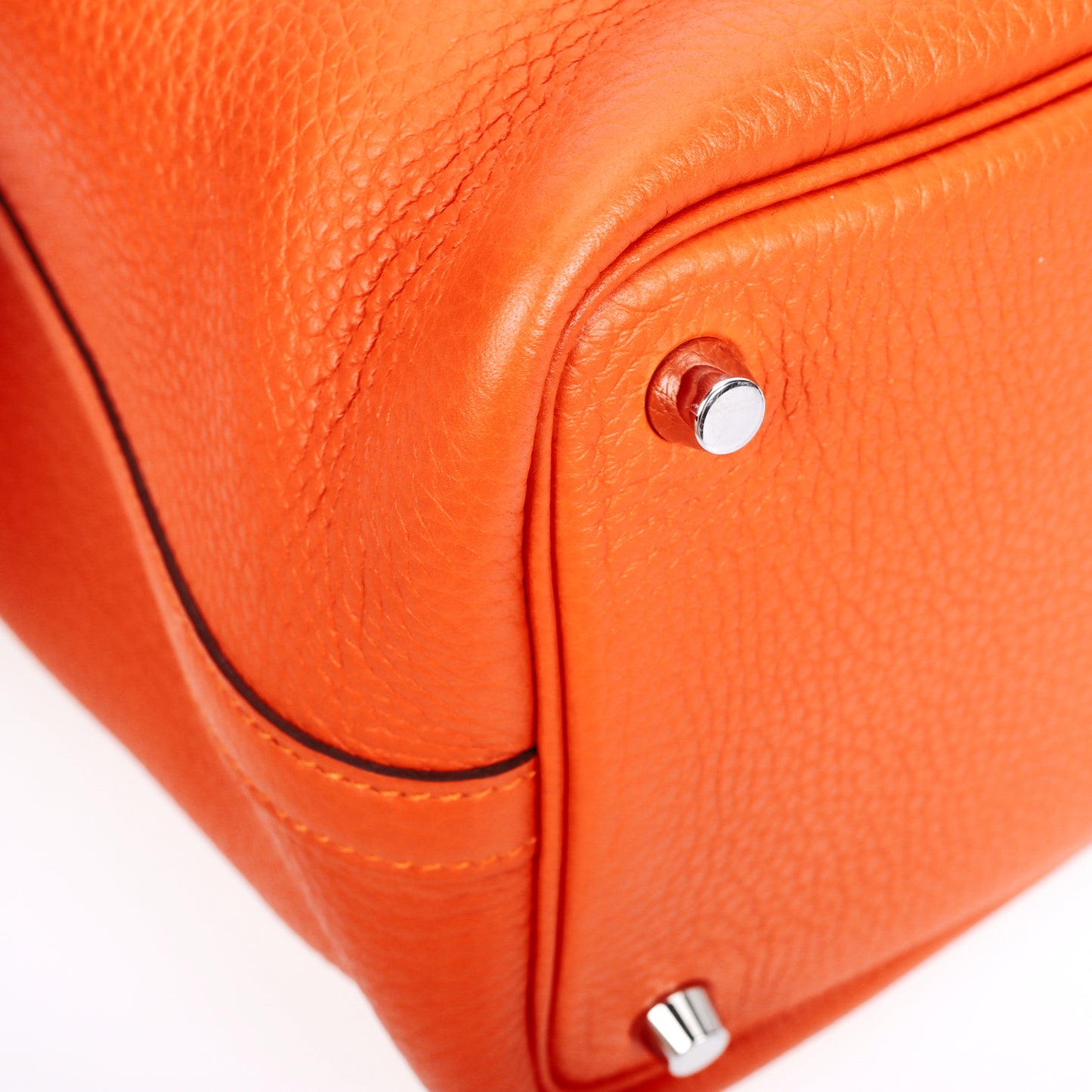 Pre-Owned Hermès Picotin Lock 18 Feu Togo Leather Shoulder Bag  77147328 c