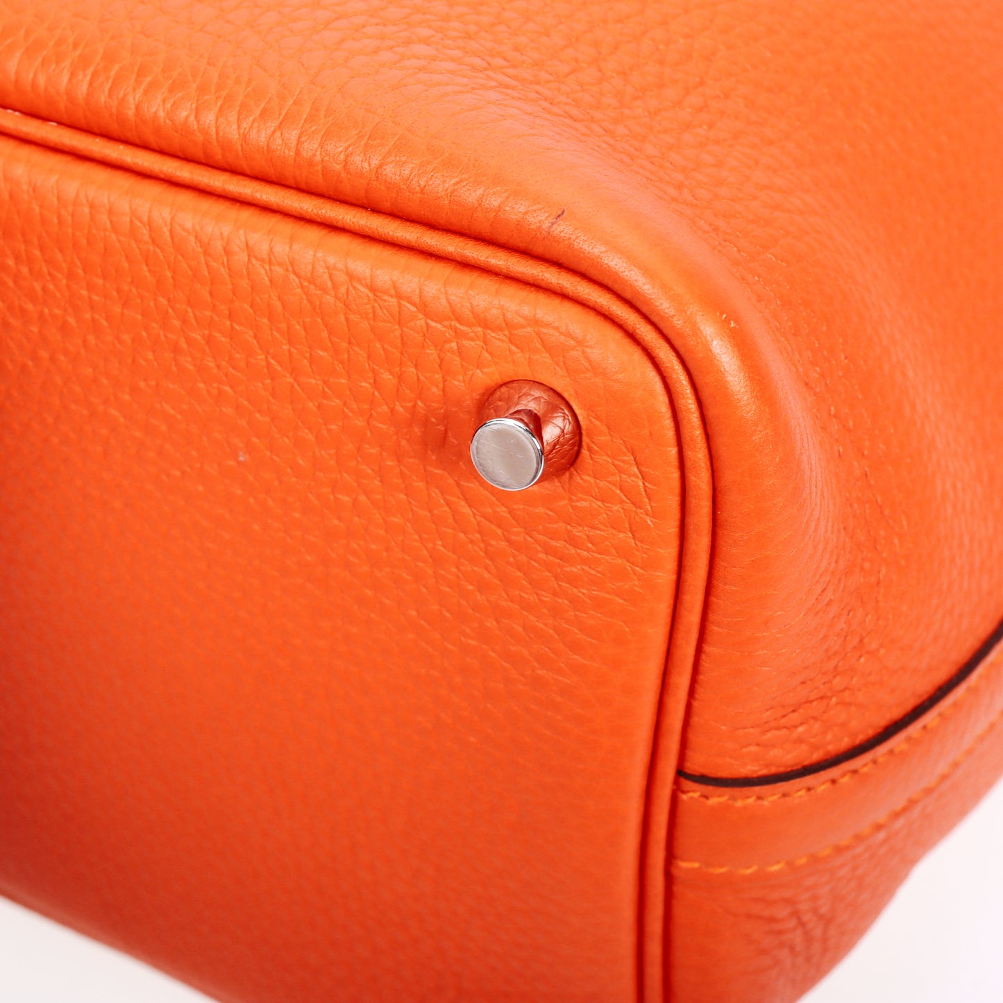 Pre-Owned Hermès Picotin Lock 18 Feu Togo Leather Shoulder Bag  77147328 c